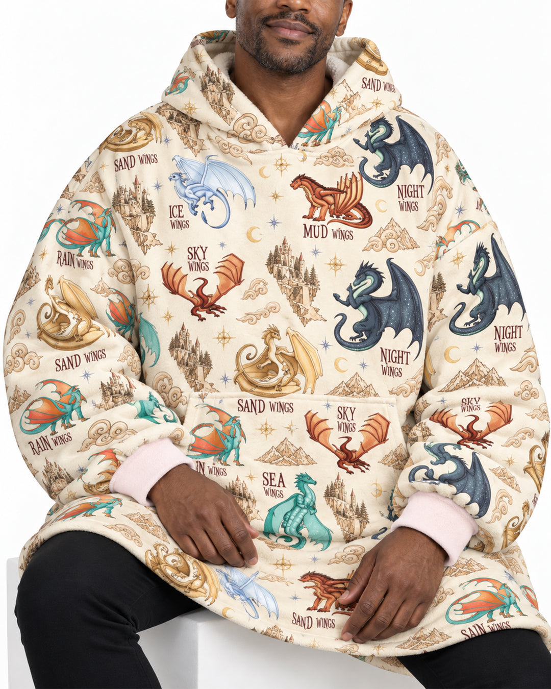 Elemental Dragons Bamboo Blanket Hoodie