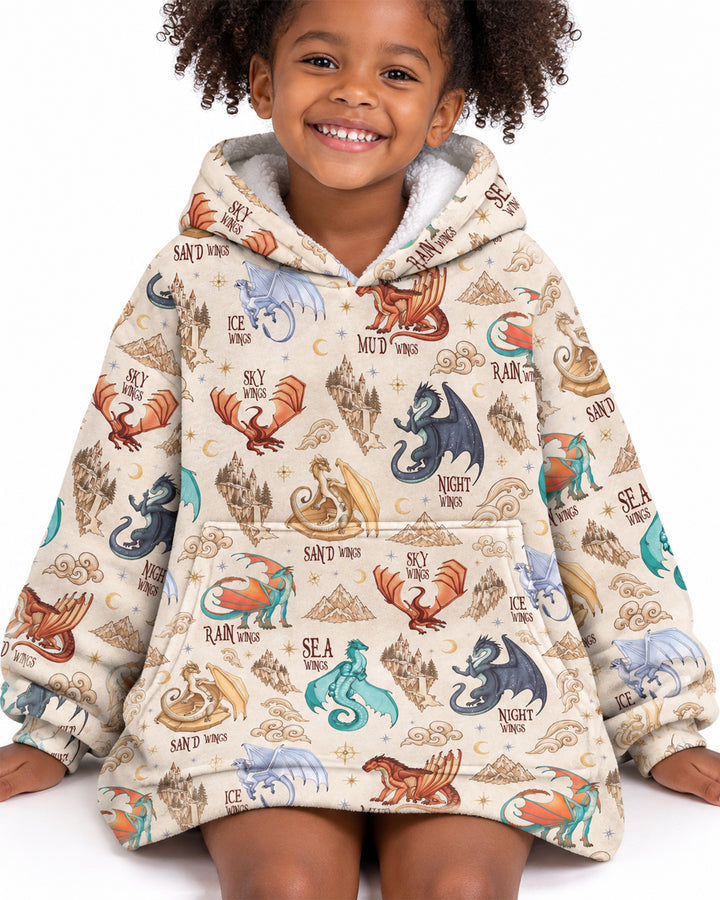 Elemental Dragons Bamboo Blanket Hoodie