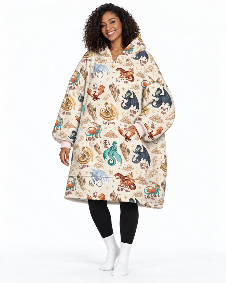 Elemental Dragons Bamboo Blanket Hoodie
