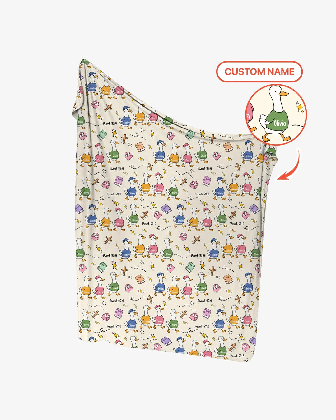 Psalm 23:6 Matching Family swaddle blanket