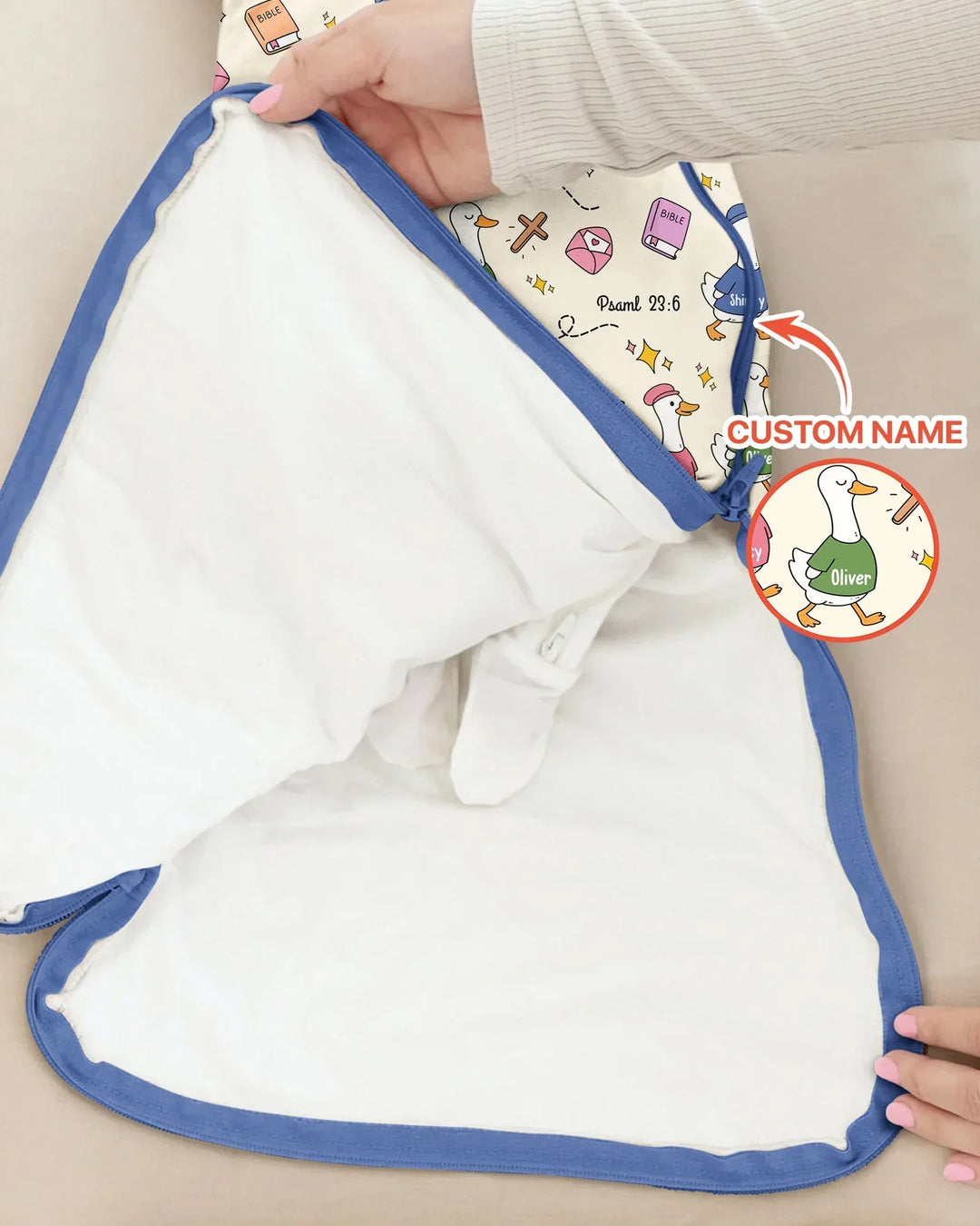 Psalm 23:6 Matching Family Bamboo Sleep Bag