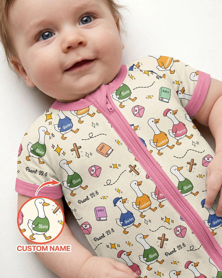 Plantilla PERSONALIZADA de Bambú Pijama Corto con Cremallera