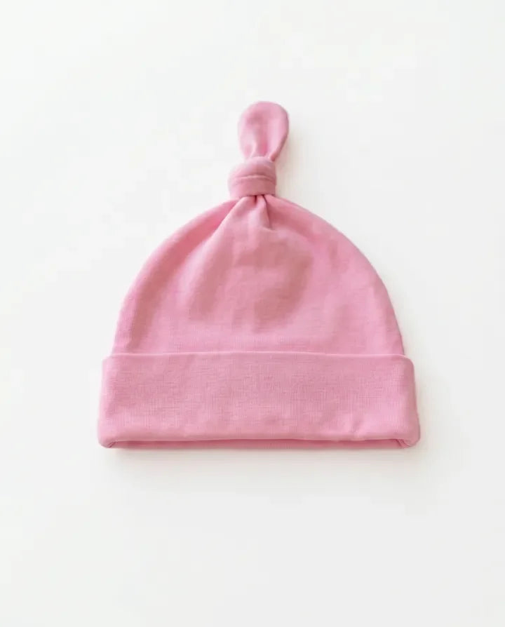 Solid Color Bamboo Knotted Hat