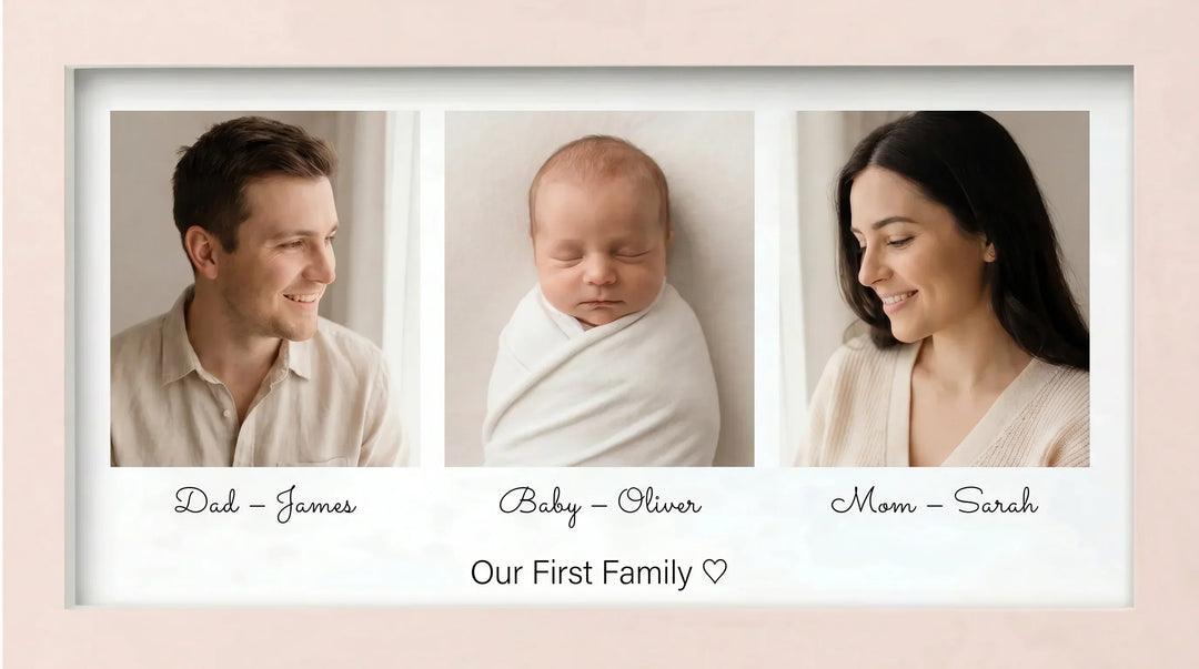 Parents and Baby Memory Picture Frame