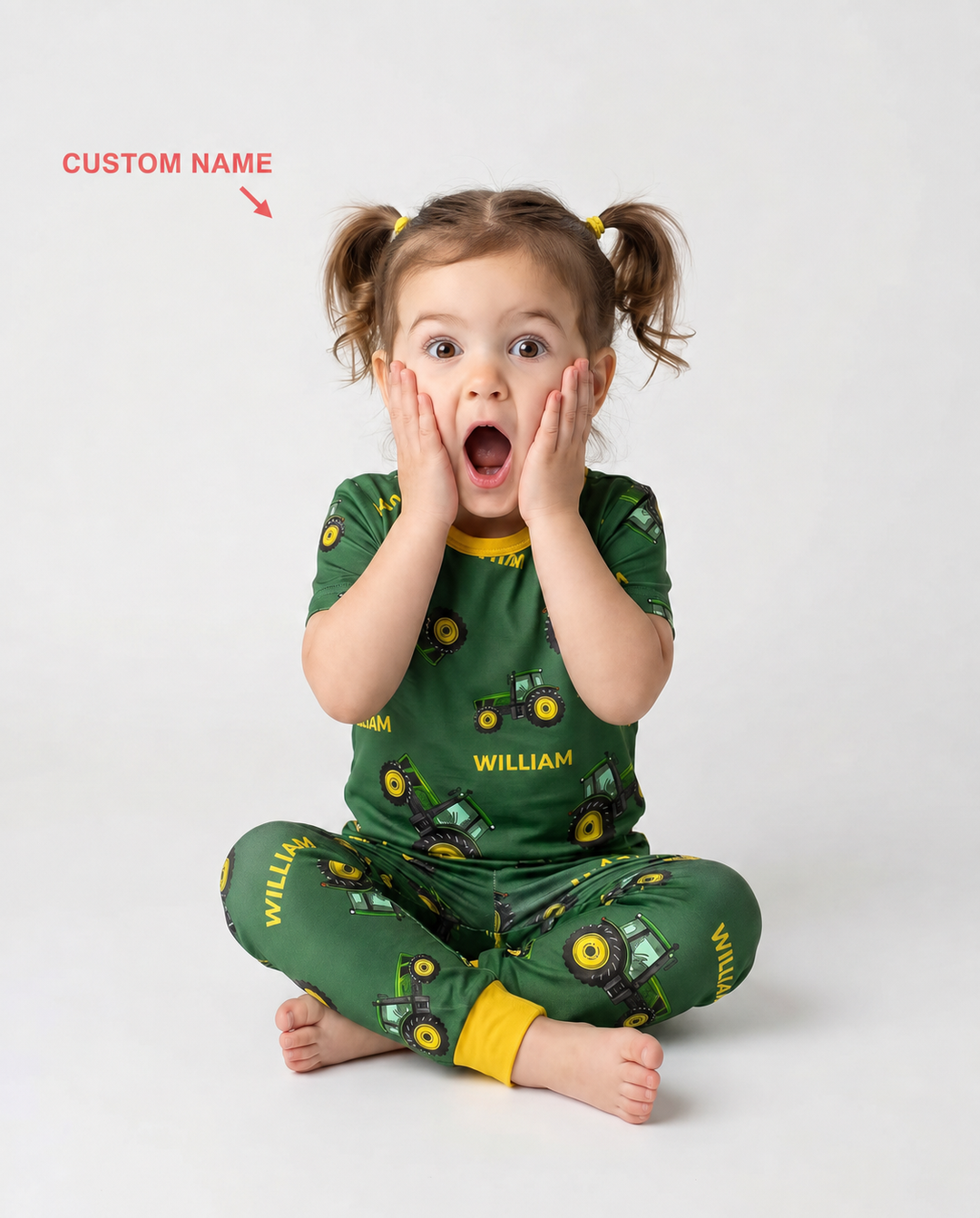 Zweiteiliges, kurzärmliges Pyjama-Set mit Marienkäfern
