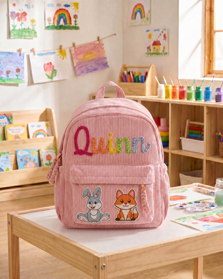 Animal Corduroy Backpack