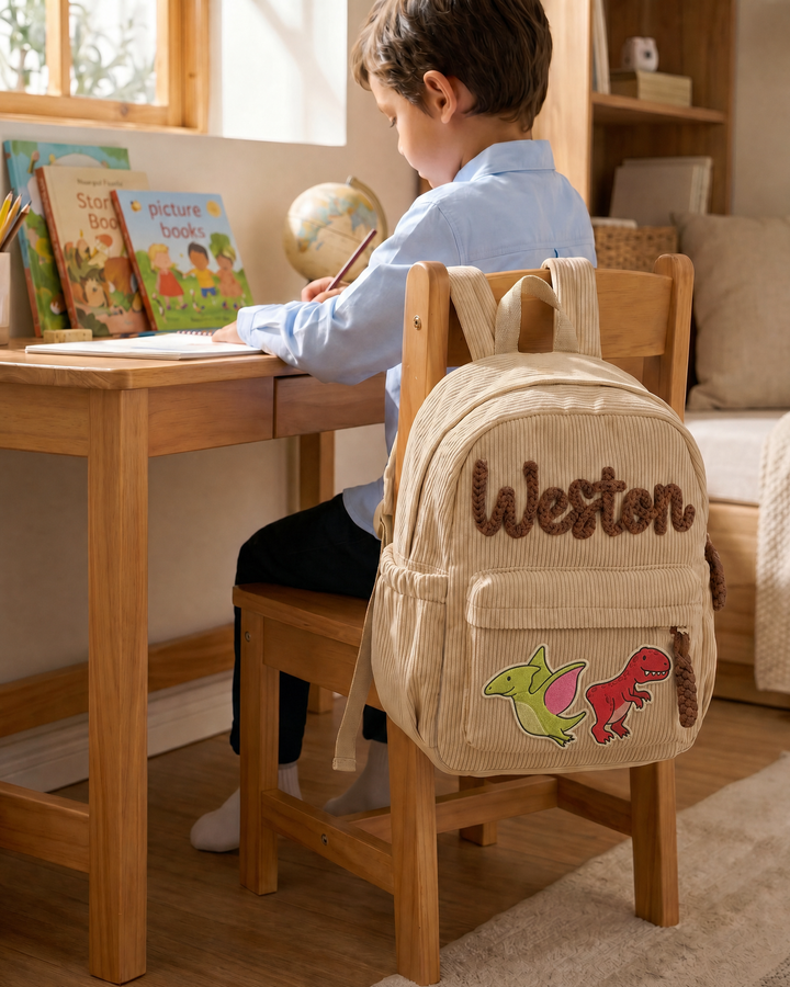 Dinosaur Corduroy Backpack