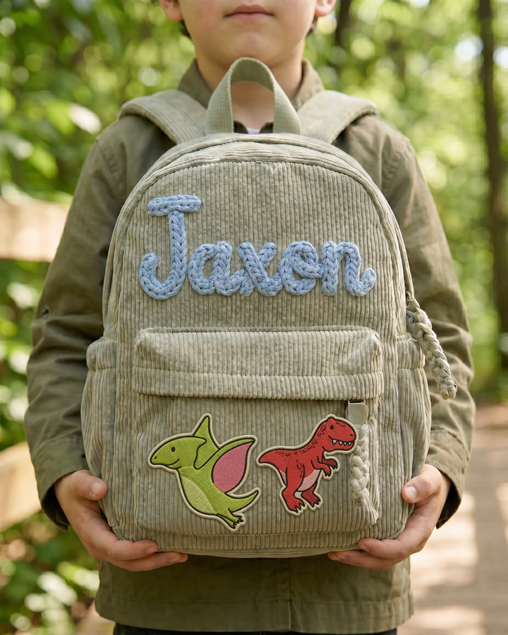Dinosaur Corduroy Backpack