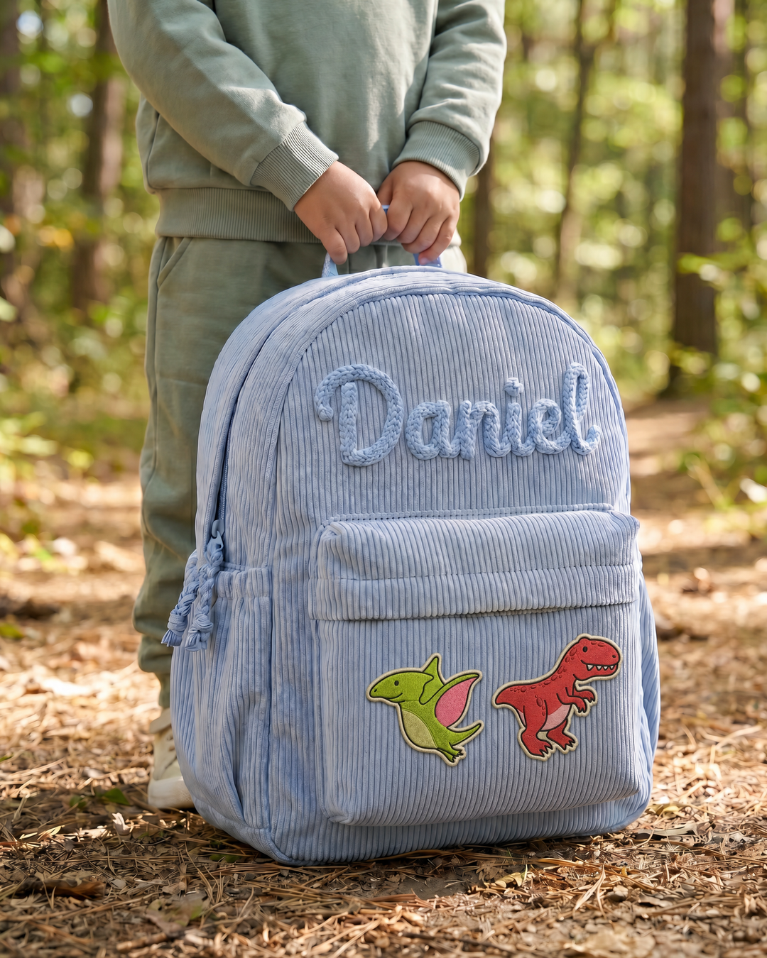 Dinosaur Corduroy Backpack