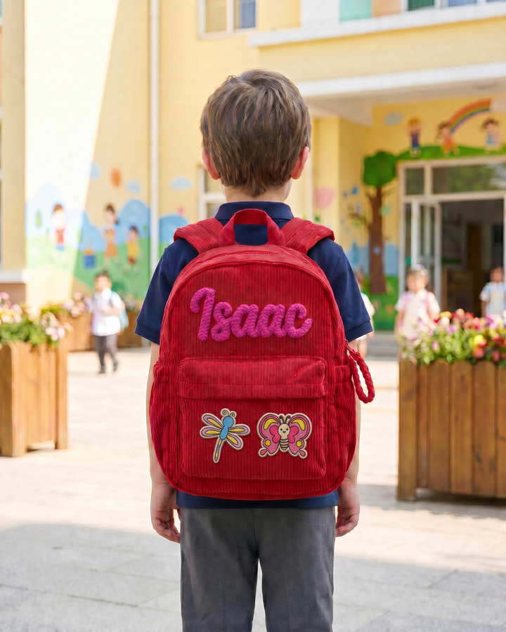 Custom Name & Insect Corduroy Backpack