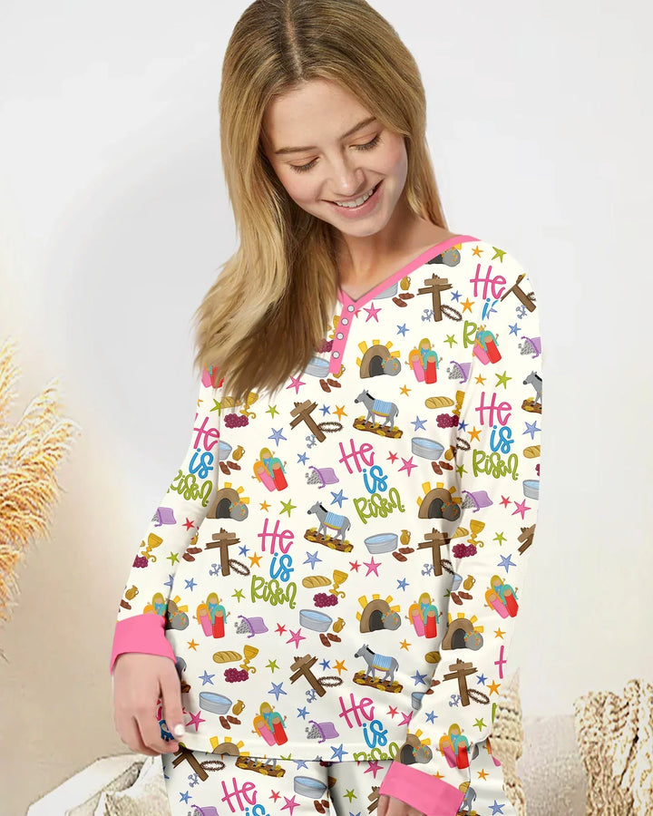 Bible Story Easter Family Matching Women Pajama Set