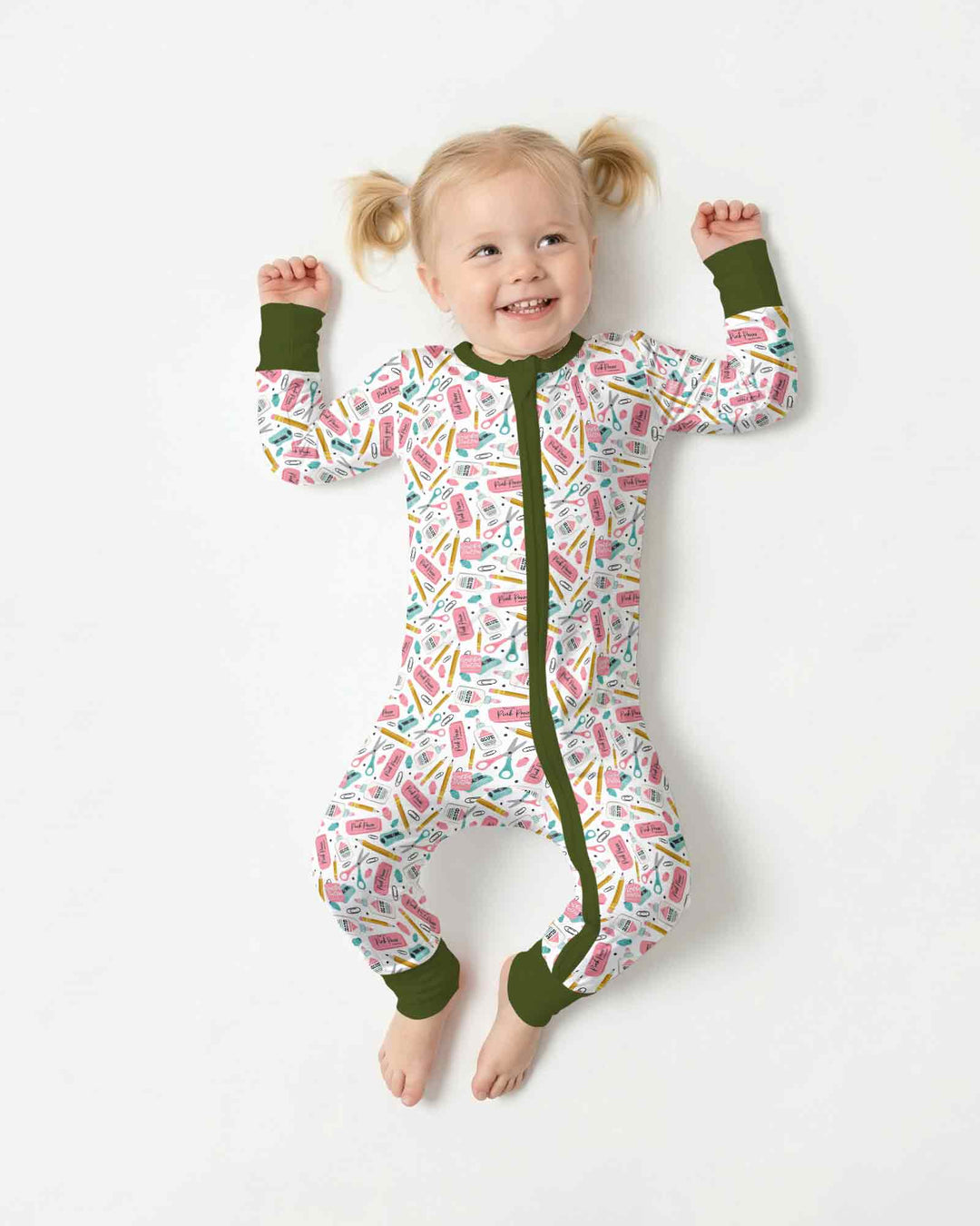 Pink Power School Supplies Bamboo Convertible Zippy