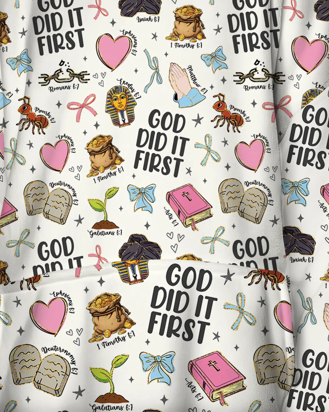 God Did It First Wearable Blanket Hoodie