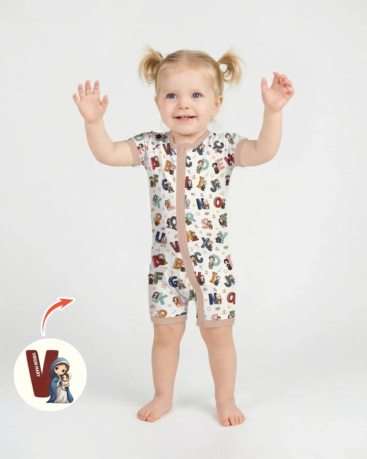 Catholic Saint ABCs Shorty Zippy