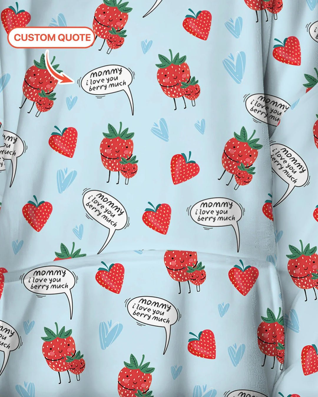 I love you berry much Blanket Hoodie