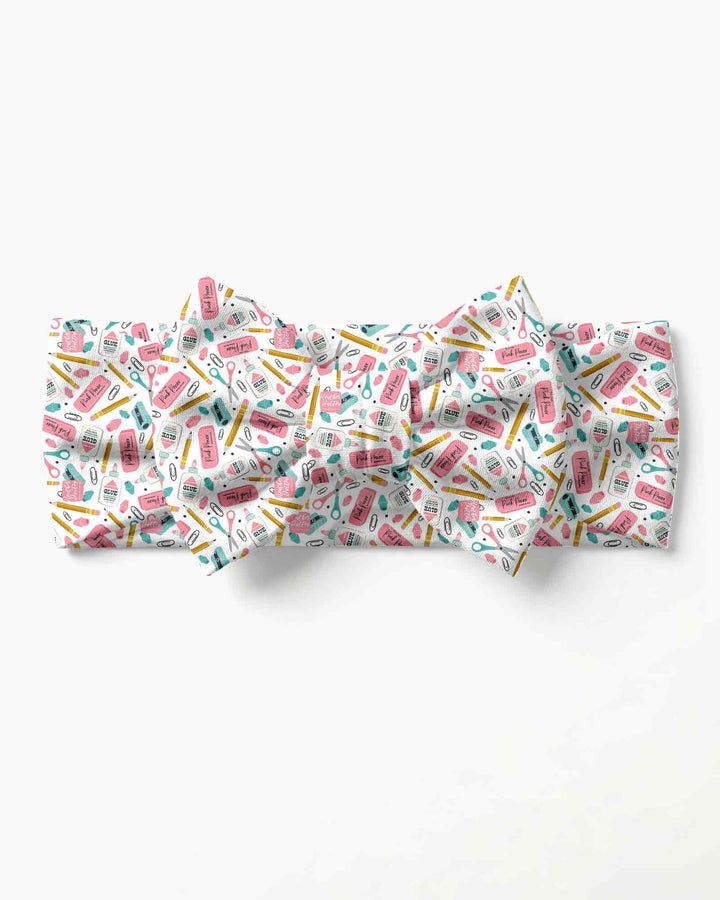 Pink Power School Supplies Headband