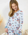 Rot-weißes Pyjama-Set für Damen aus Bambus zum 250. Jubiläum