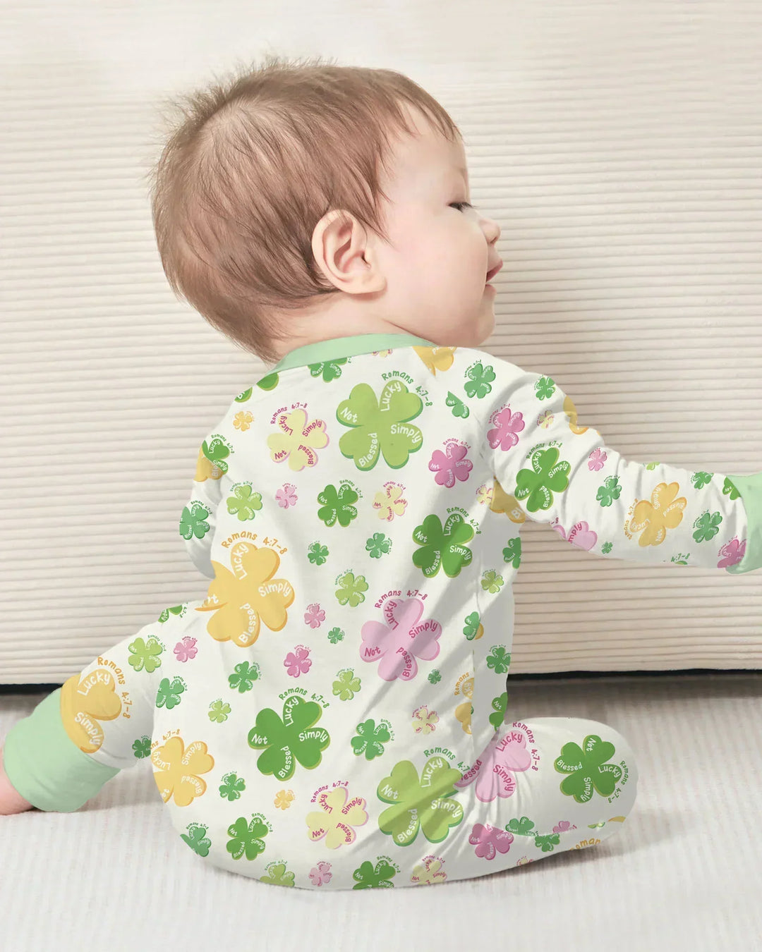 Shamrocks Print St. Patrick's Day Convertible Zippy