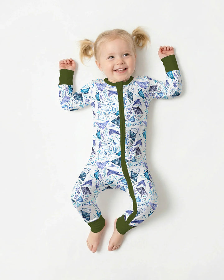 Pijama de bambú con cremallera Ocean Dreams