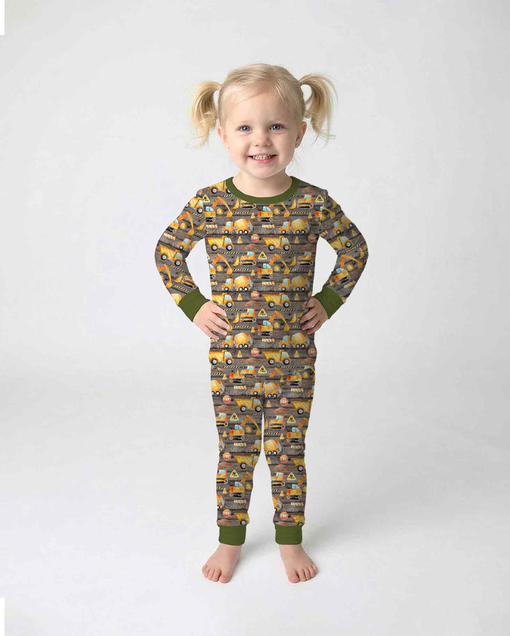 Conjunto de pijama de dos piezas de bambú con mangas largas, plantilla PERSONALIZADA