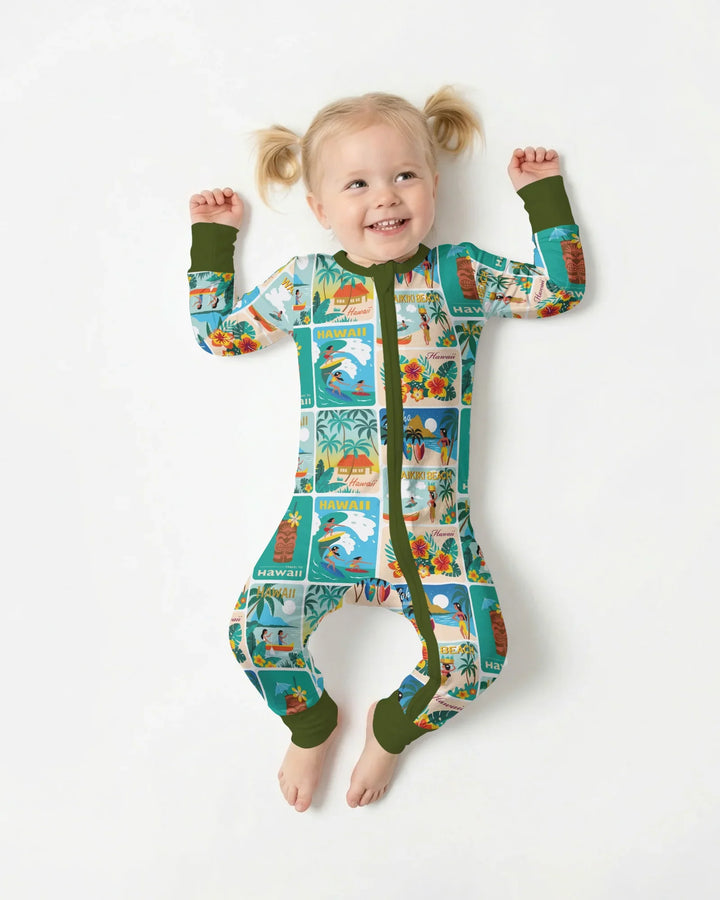 Aloha Postcard Paradise Bamboo Convertible Zippy