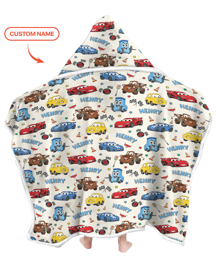 Car Movie Bamboo Wearable Hooded Blanket