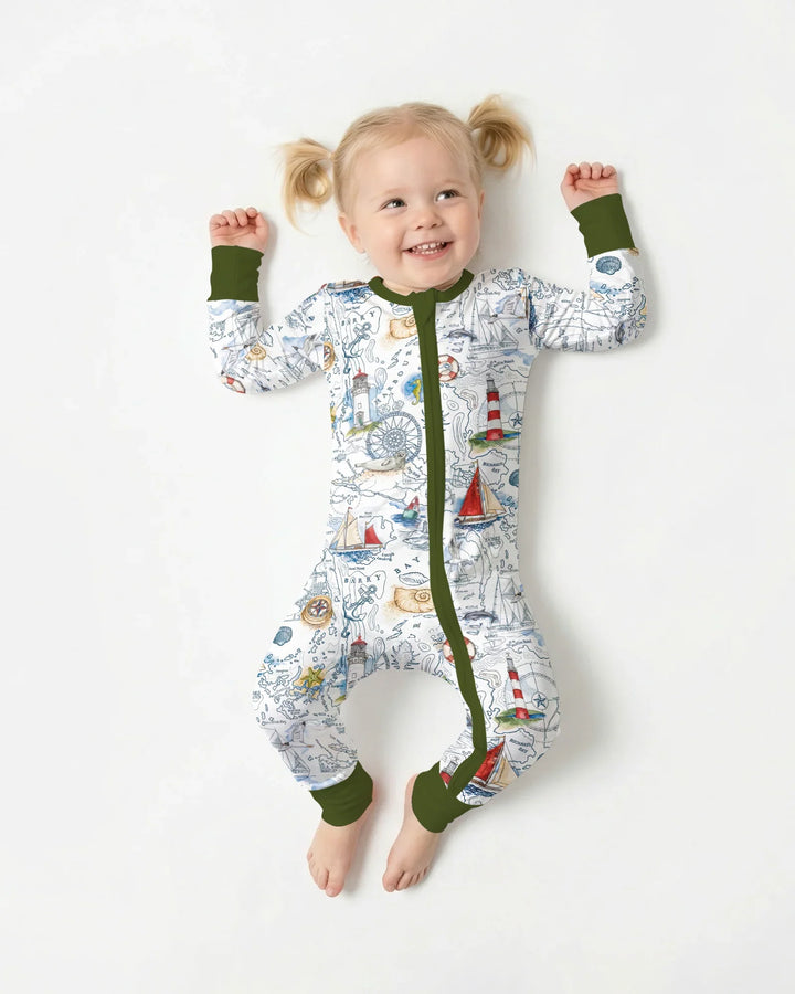 Seaside Adventure Map Bamboo Convertible Zippy