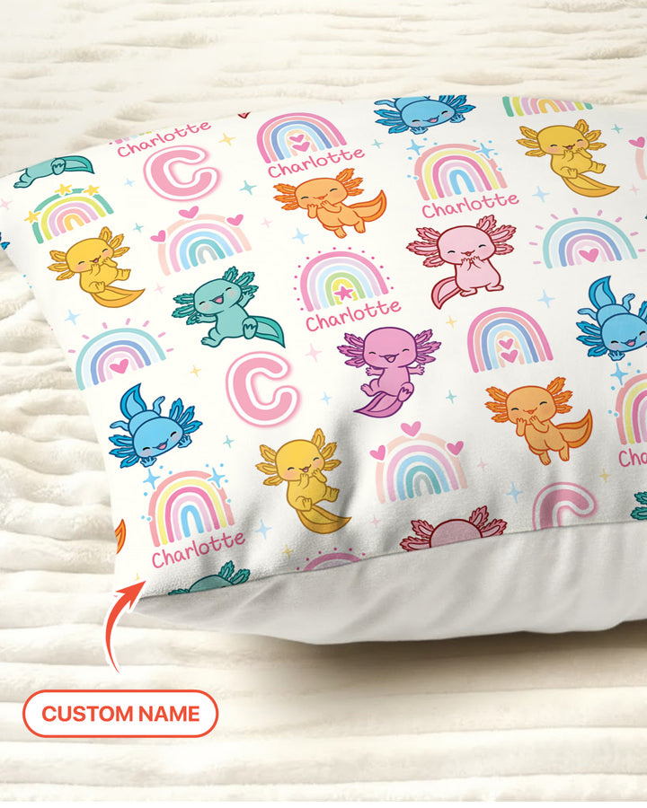 Axololt Custom Name Pillow Case