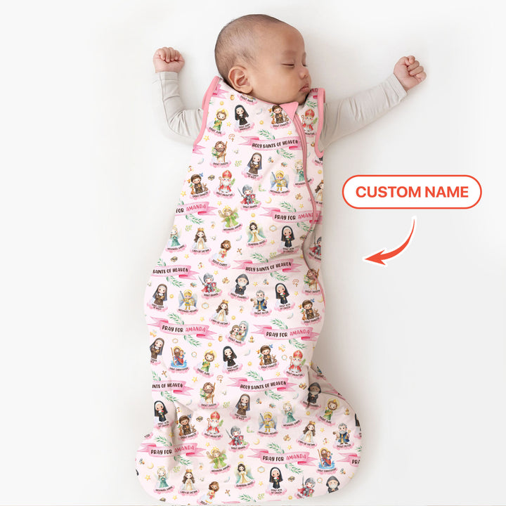 Holy Saints of Heaven Custom Name Sleep Bag