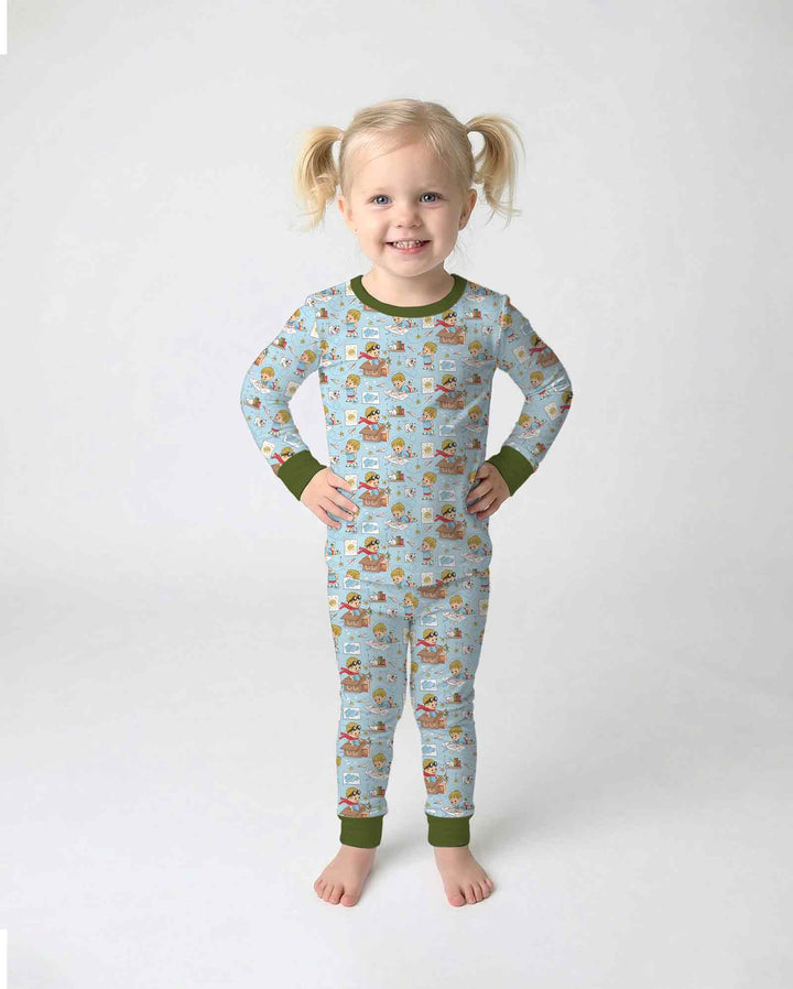 Tiny Explorer Tales Bamboo Two Piece Long Sleeve Pajama Set