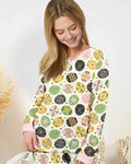Pysanky Eggs Family Matching Bamboo Women Pajama Set