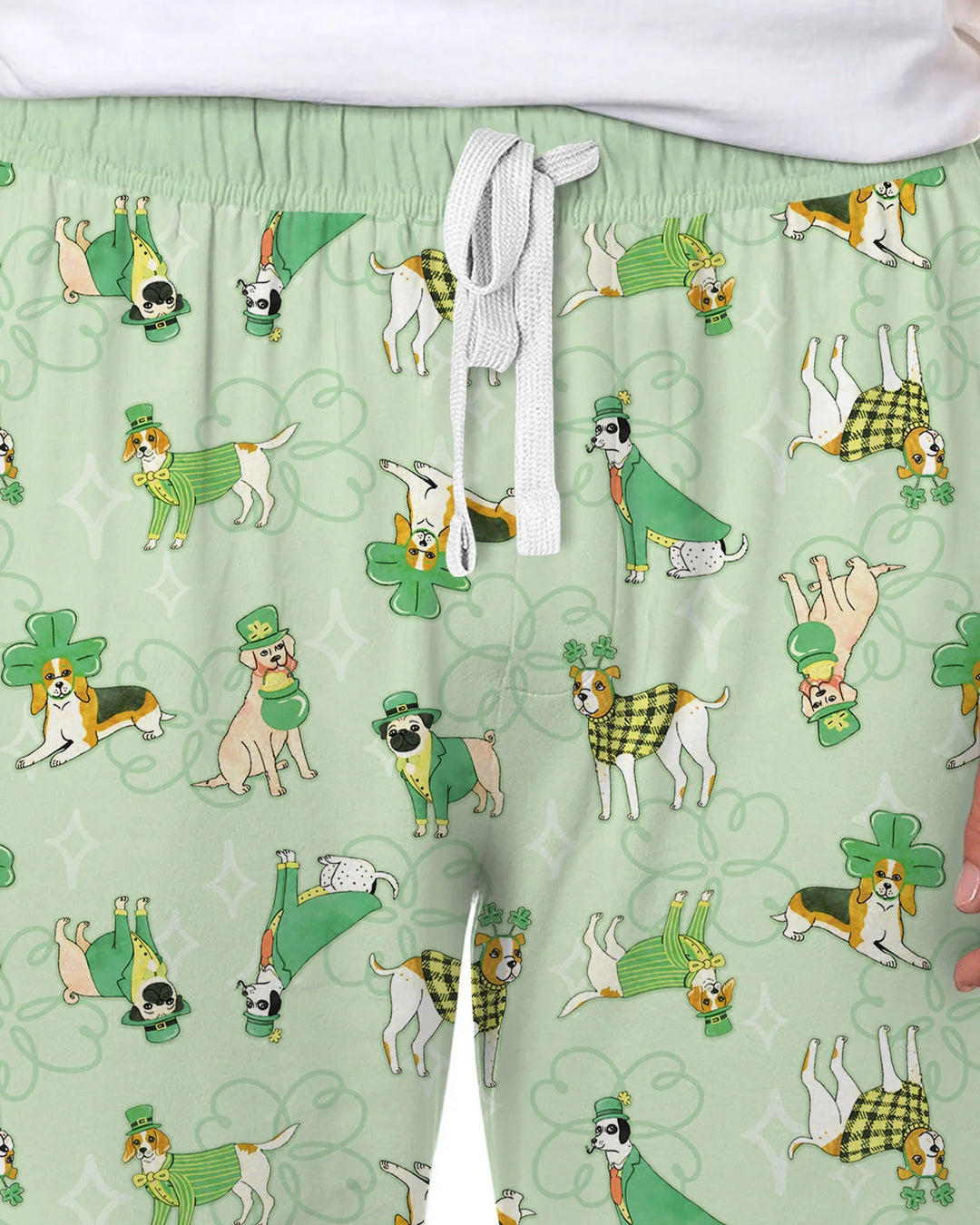 St. Patrick's Day Puppies Men's Pajama Set