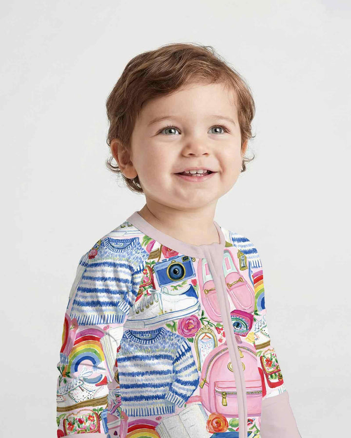 Gerippte Babykleidung mit individuellem Foto - Weich &amp; Skizzenhaft