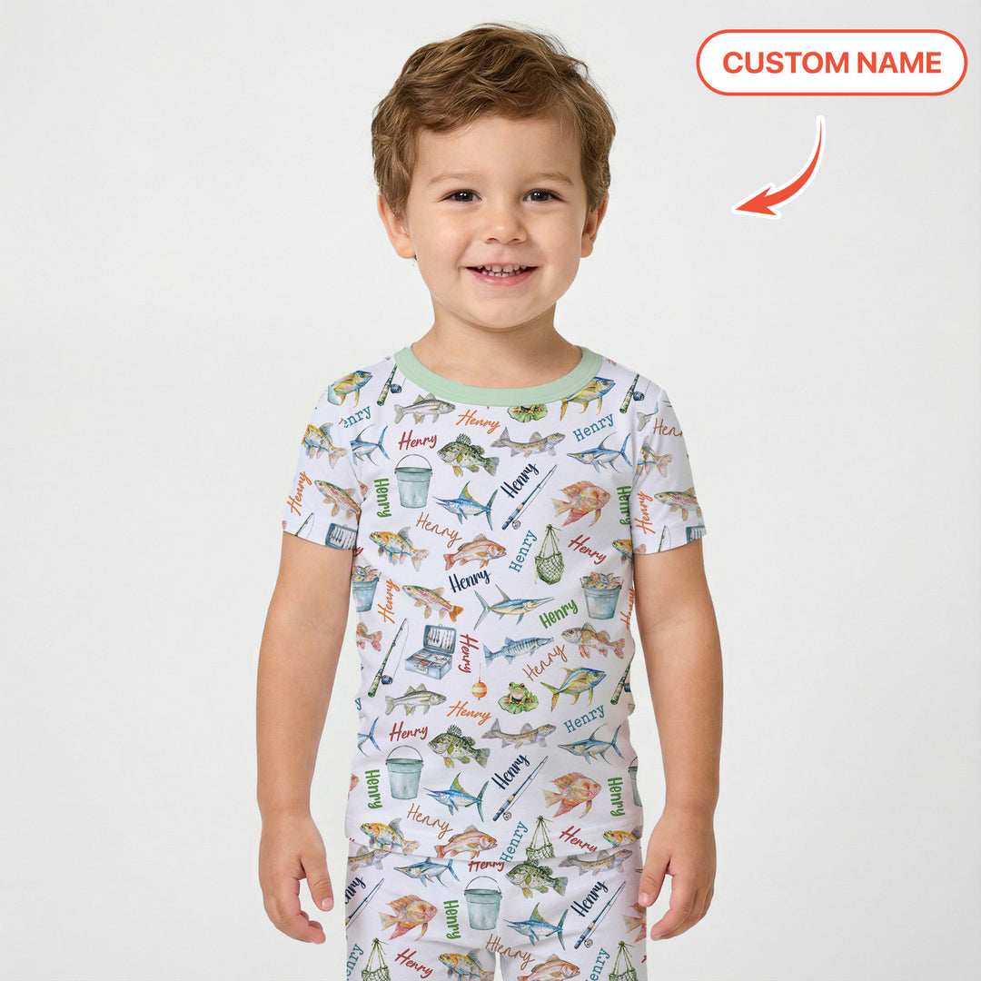 Zweiteiliges, kurzärmliges Pyjama-Set mit Marienkäfern