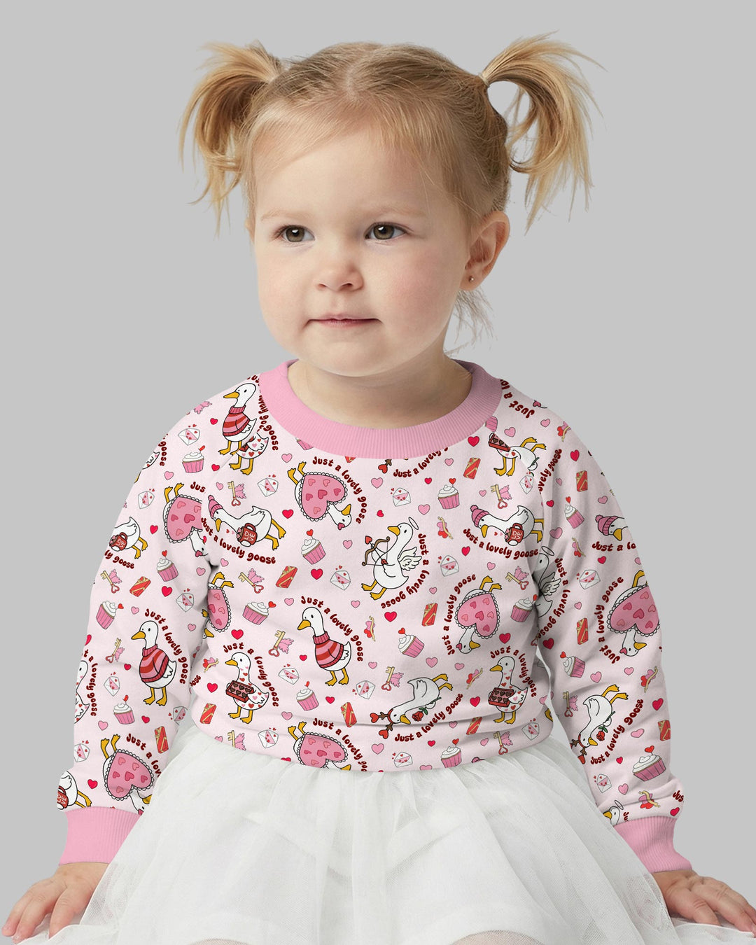 Valentine Silly Goose Crewneck Sweatshirt