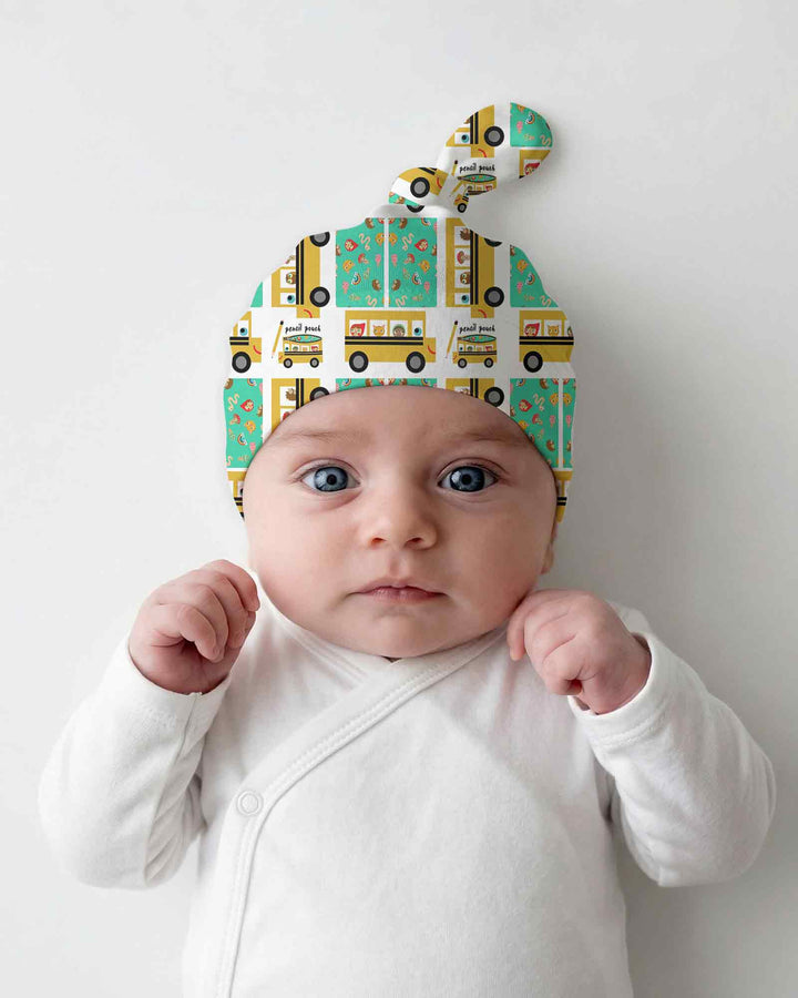 School Bus Adventures Bamboo Knotted Hat