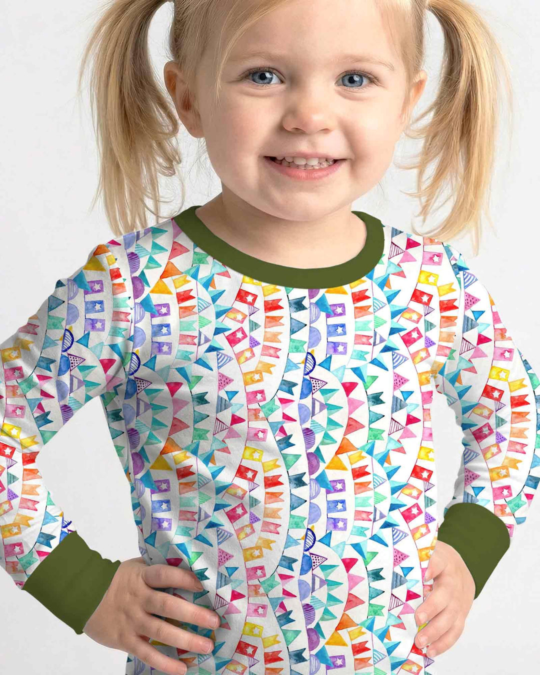Conjunto de pijama de dos piezas de bambú con mangas largas, plantilla PERSONALIZADA