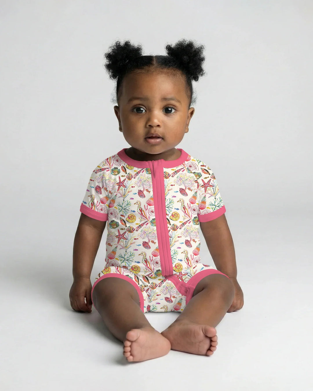 Tropical Reef Whimsy Bamboo Shorty Zippy