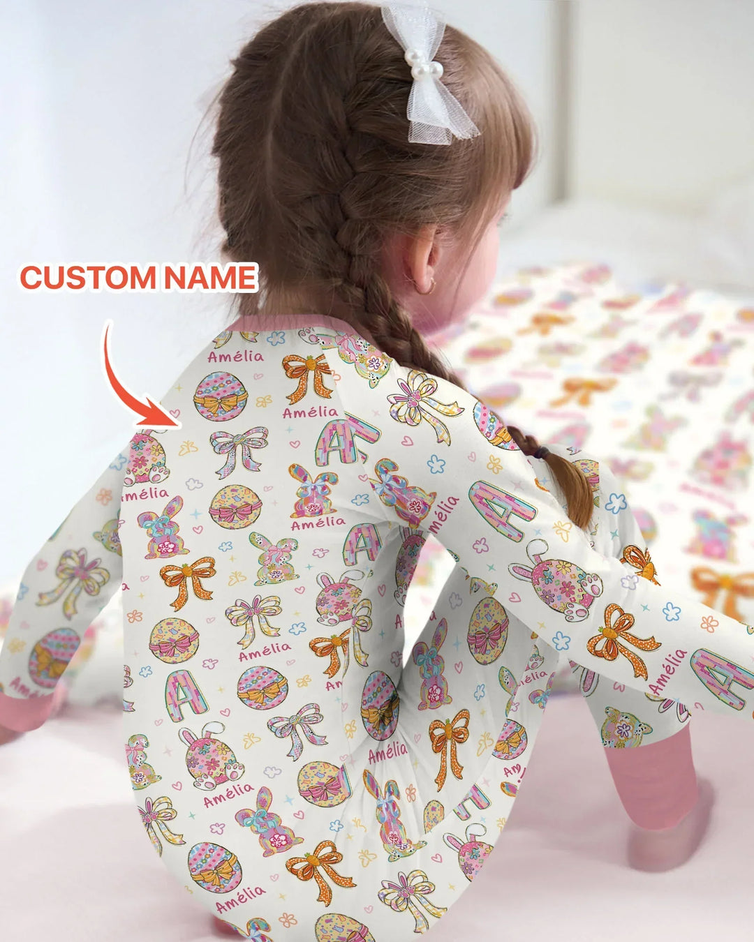 Happy Easter Custom Name Convertible Zippy