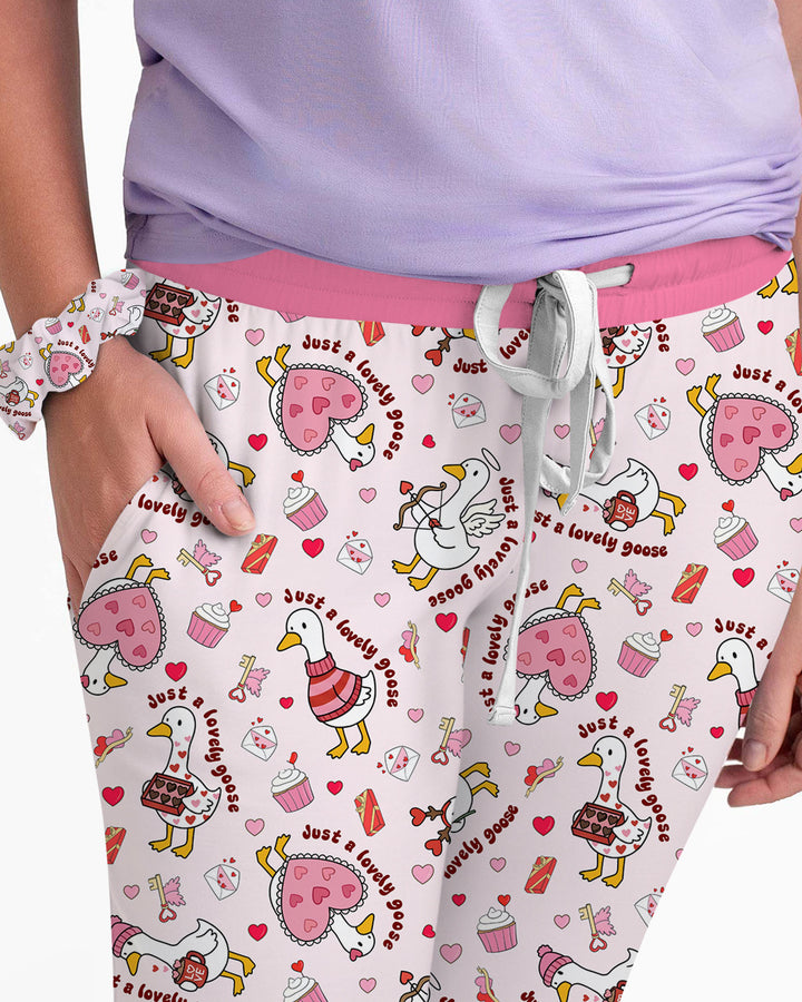 Valentine Silly Goose Women Pajama Set