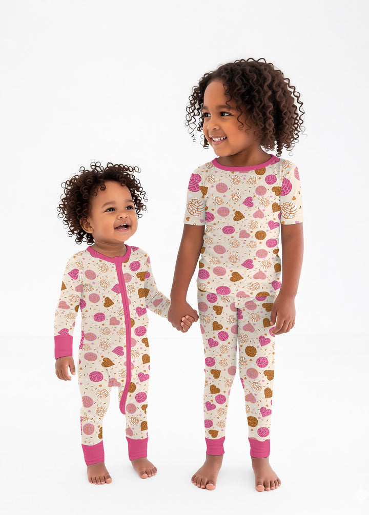 Sweet Concha Two Piece Short Sleeve Pajama Set
