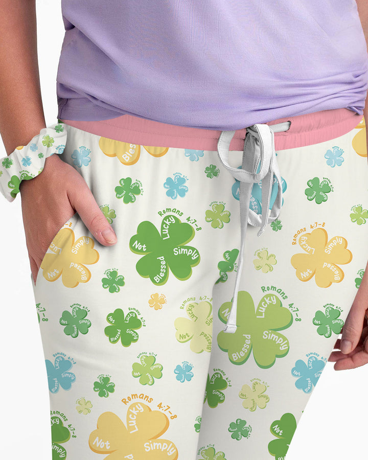 Shamrocks Print St. Patrick's Day  Women Pajama Set