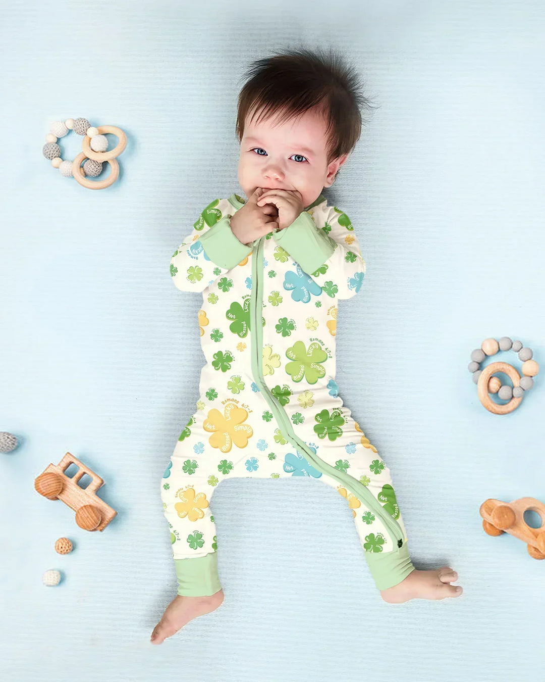 Shamrocks Print St. Patrick's Day Convertible Zippy