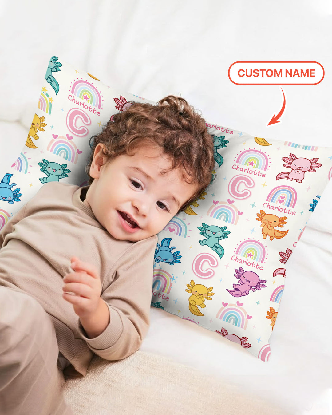 Axololt Custom Name Pillow Case