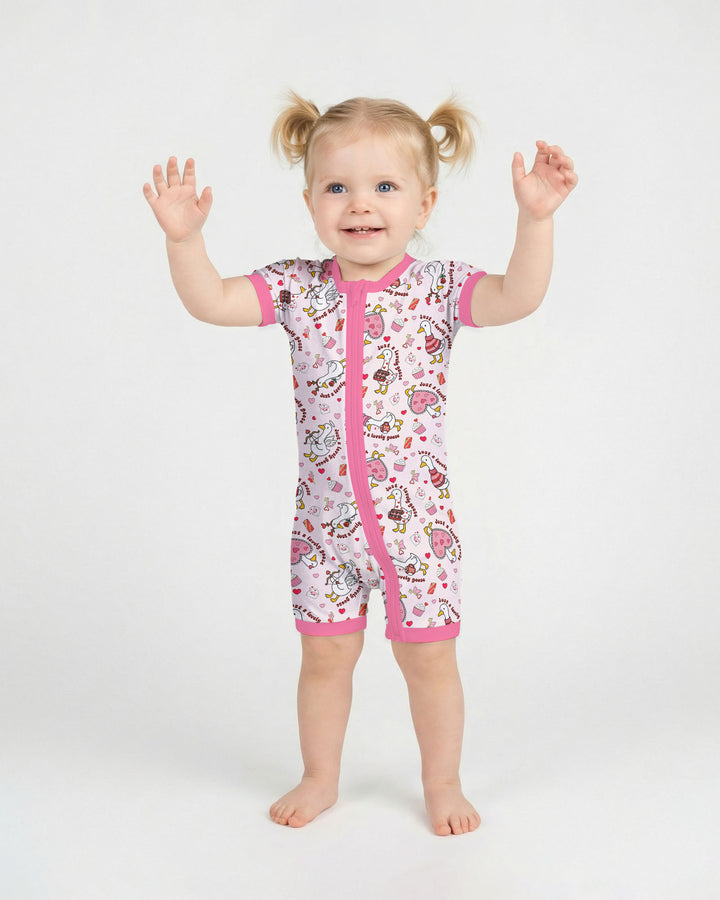 Valentine Silly Goose Shorty Zippy