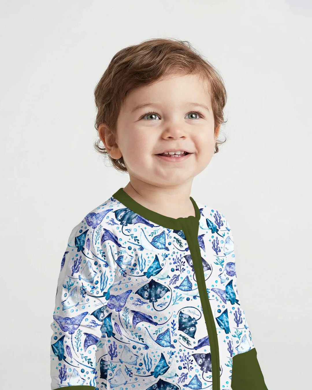 Pijama de bambú con cremallera Ocean Dreams