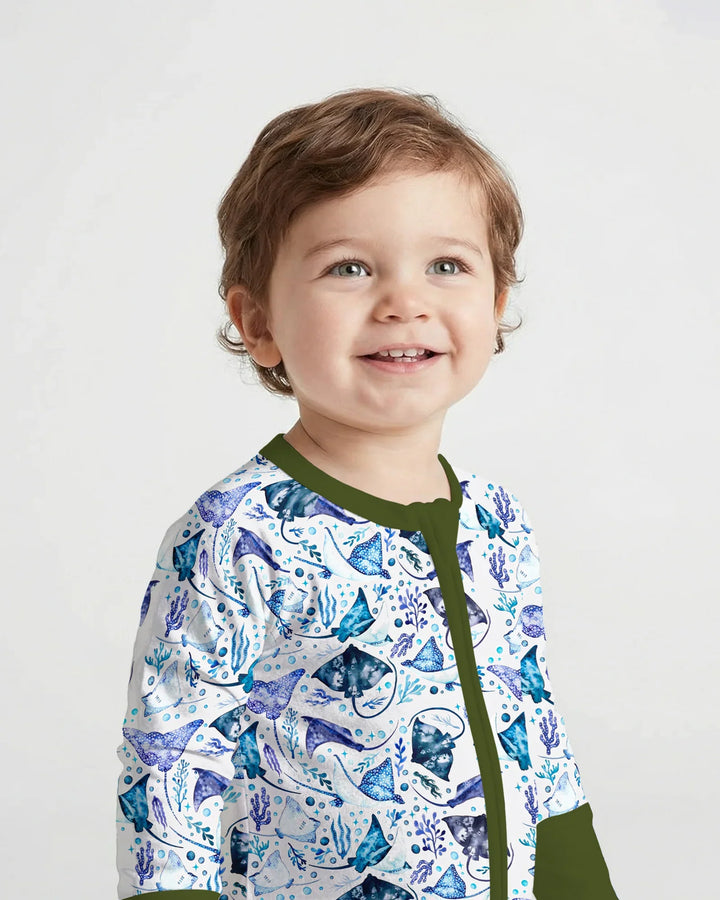 Pijama de bambú con cremallera Ocean Dreams