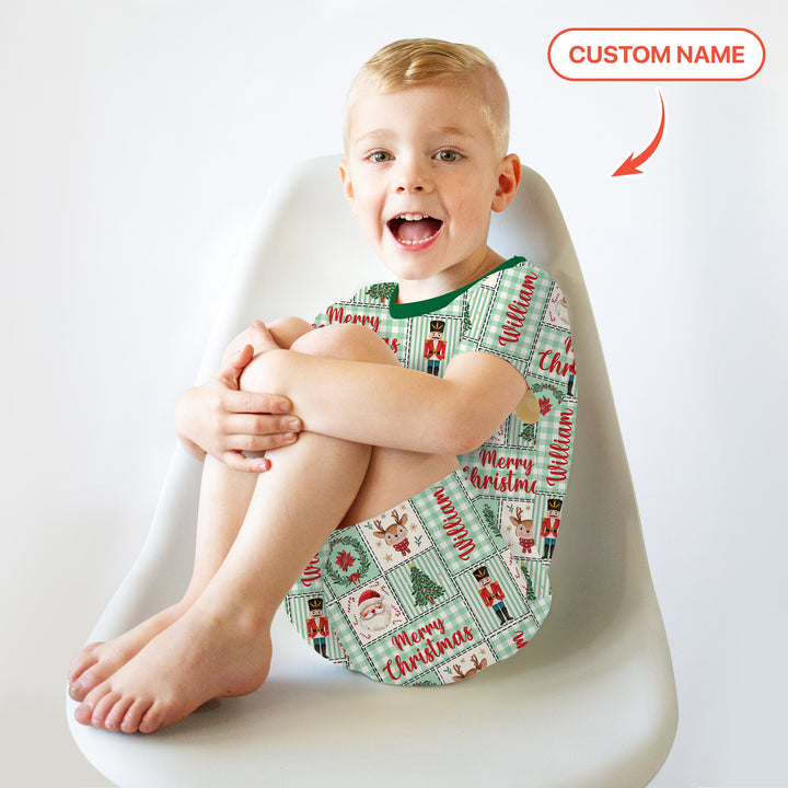 Zweiteiliges Pyjama-Set mit kurzen Ärmeln und Shorts im Sommer-Design
