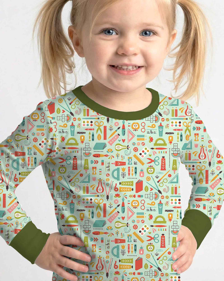 Creative Classroom Bamboo Two Piece Long Sleeve Pajama Set