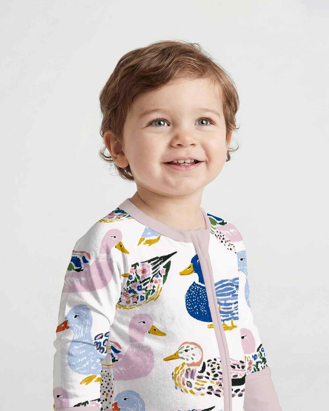 Whimsical Garden Ducks Bamboo Convertible Zippy